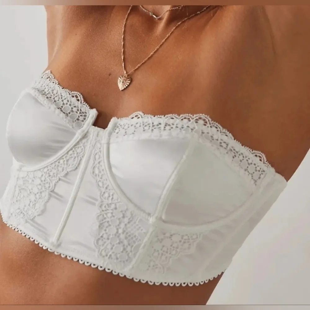 Free People Intimately Free Lots Of Love Strapless Underwire Bra Ivory Size XS - Picture 7 of 9